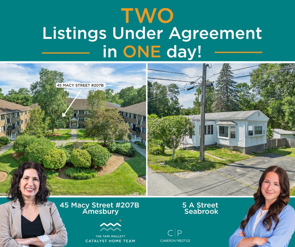 Two Listings Under Agreement in ONE Day!