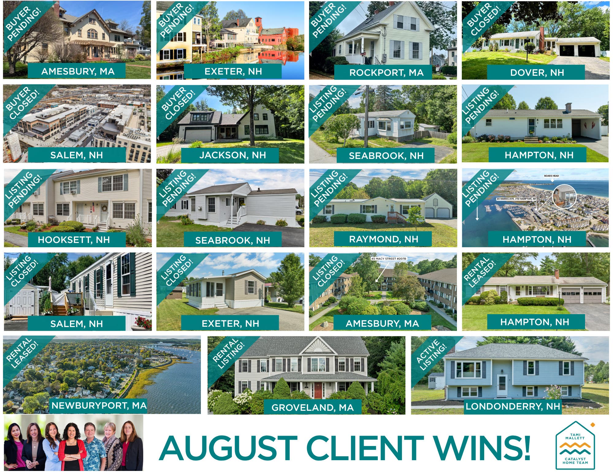 August Wins for our Team!