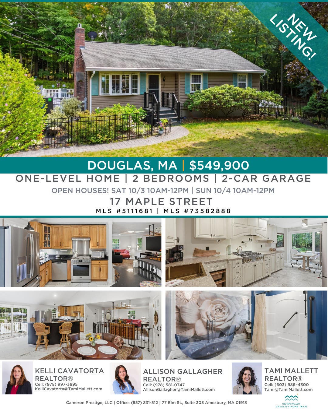 Douglas, MA $549,900 | New Listing!