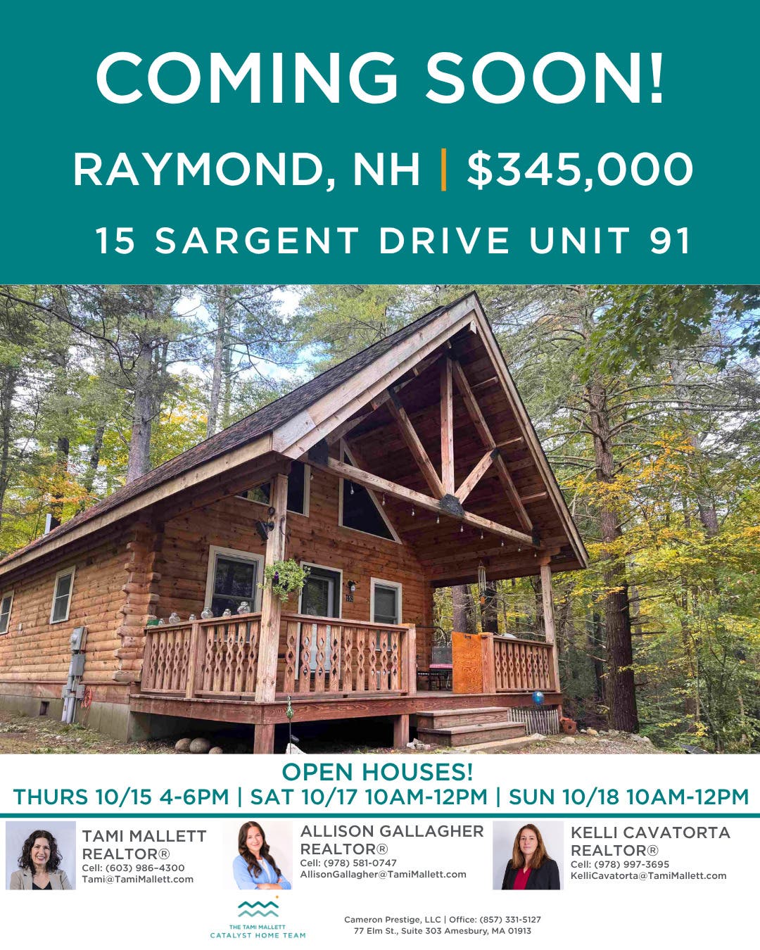 Coming Soon in Raymond, NH $345,000!