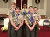 The five eagle scouts of 2019 from Troop121
