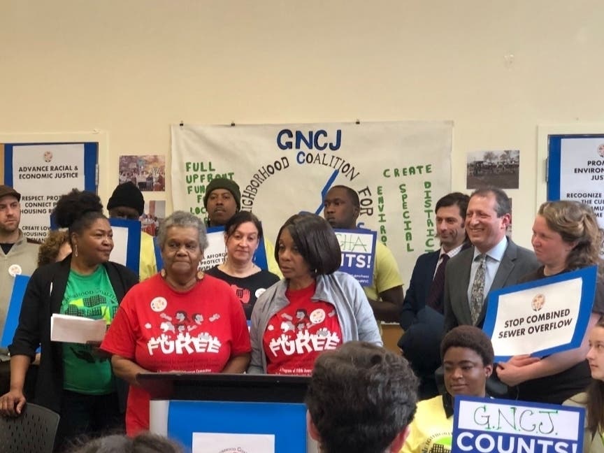 Community advocates Cherry Shiver and Monica Underwood on Wednesday underlined housing demands for the city's planned Gowanus rezoning.