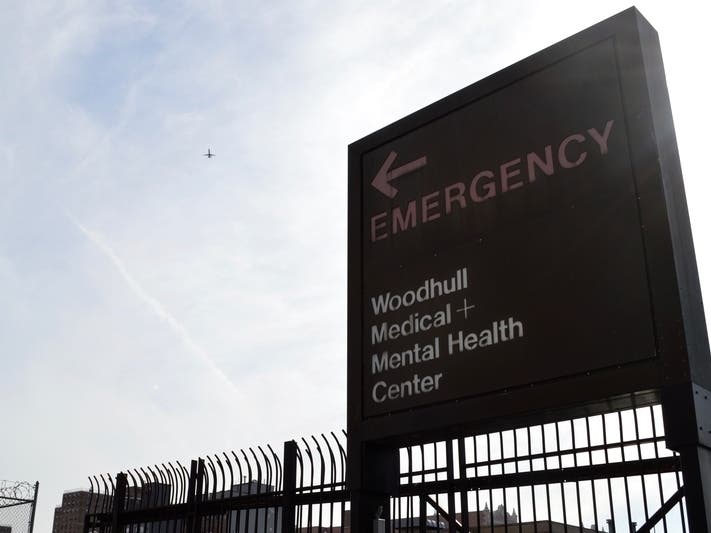 The altercation unfolded at Woodhull Medical Center on March 28.
