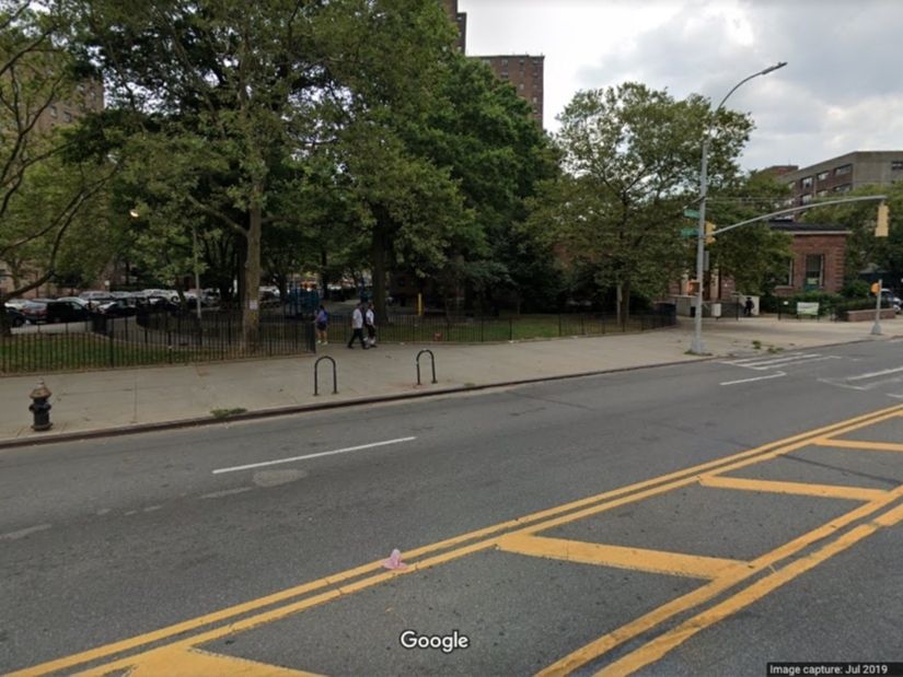 A stretch of Bushwick Avenue was temporarily closed for pedestrian-only travel during a program to give New Yorkers more space to move during the coronavirus outbreak.