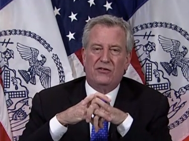 Mayor Bill de Blasio on Monday highlighted a "worrisome" spike in coronavirus cases among young New Yorkers.