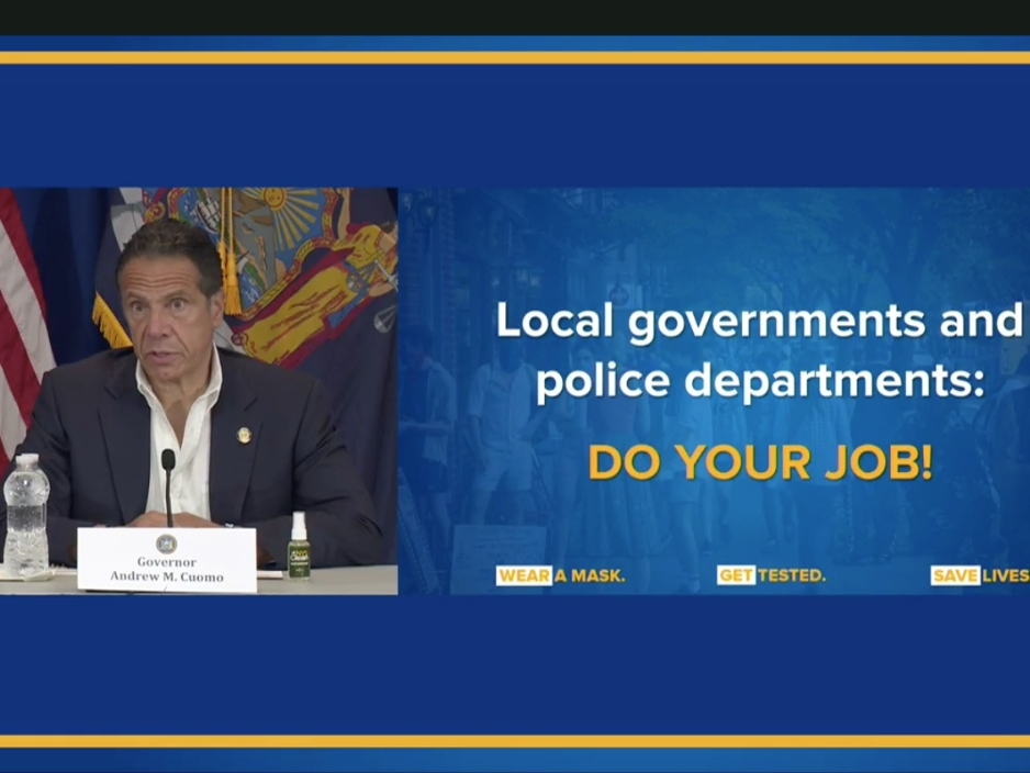 Gov. Andrew Cuomo on Monday threatened to roll back New York City's reopening if party scenes like those seen in LES and Astoria continue.