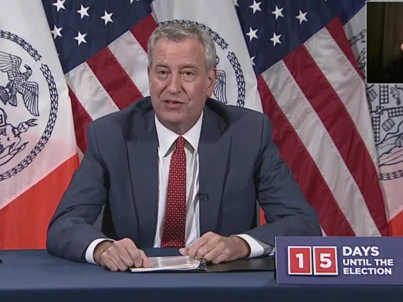 Cases continue to level off in Brooklyn and Queens red zones but it’s too soon to say if restrictions can lift, Mayor Bill de Blasio said.