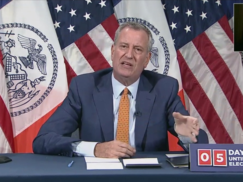 Mayor Bill de Blasio voiced worry over a “meaningful jump” in the city’s seven-day COVID-19 average to 1.92 percent, among other indicators.