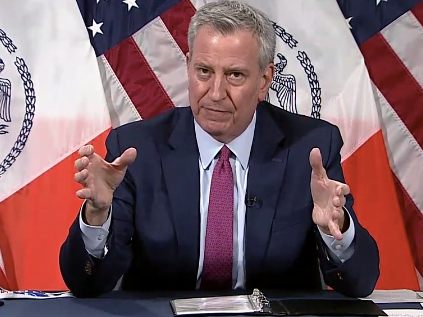 Mayor Bill de Blasio presented a proposed $92.28 billion budget for 2022.