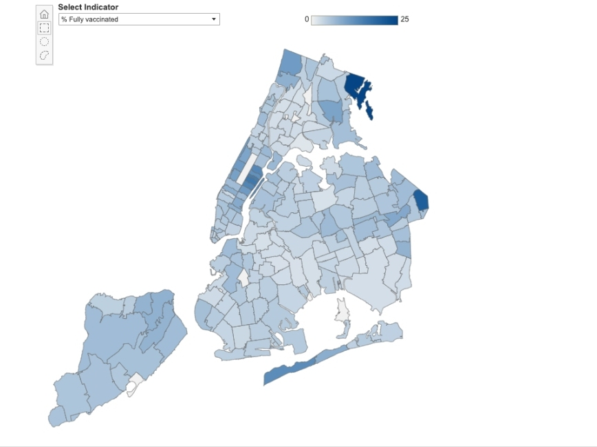 Newly-released data shows significant disparities in which New York City neighborhoods and ZIP codes have so far received the vaccine.