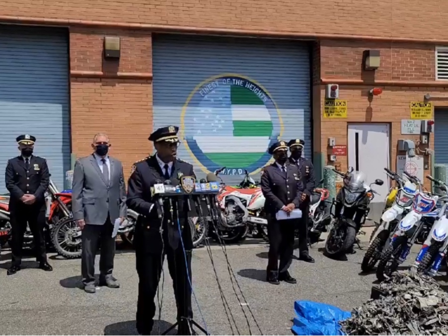 Chief of Department Rodney Harrison speaks about an effort to get illegal dirt bikes and ATVs off the city’s streets.