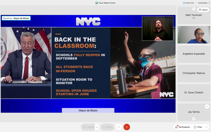 NYC Schools Will Go All In-Person, No Remote Next Year: De Blasio | New ...