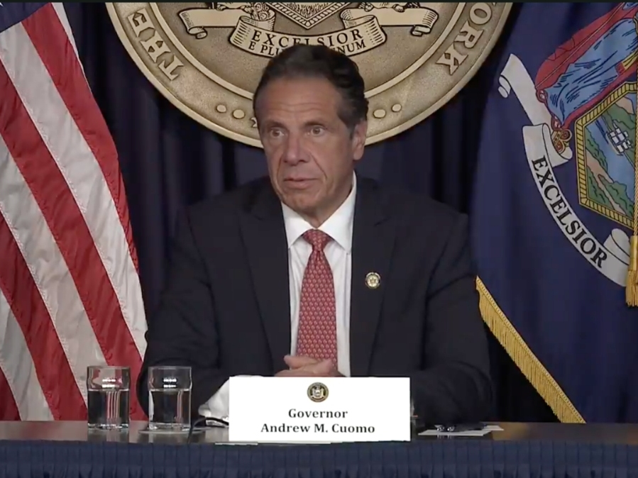 Gov. Andrew Cuomo pressed local governments and private businesses to set similar vaccination mandates to fight the delta variant.