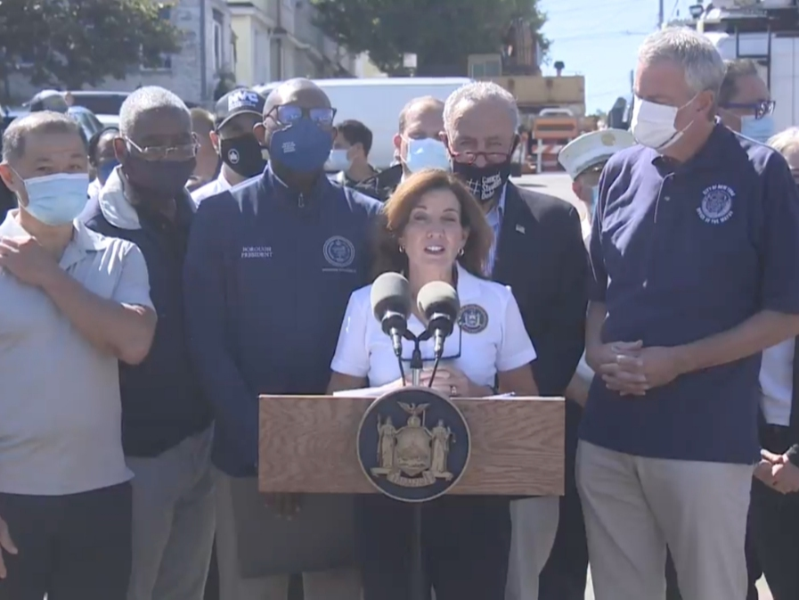 The storm devastation Wednesday night show New York City should prepare for climate change, Gov. Kathy Hochul and other officials said.
