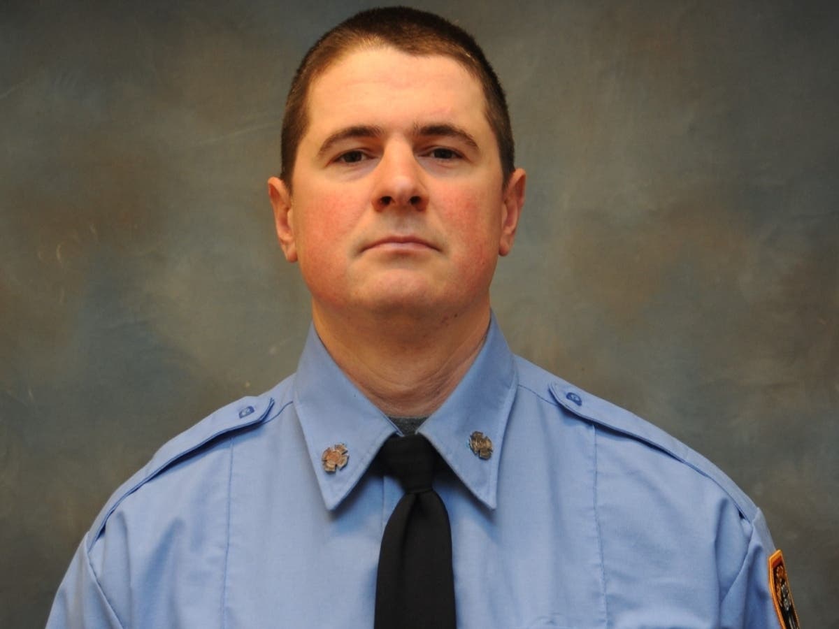 Firefighter Jesse Gerhard, 33, died Wednesday while on duty, officials said.