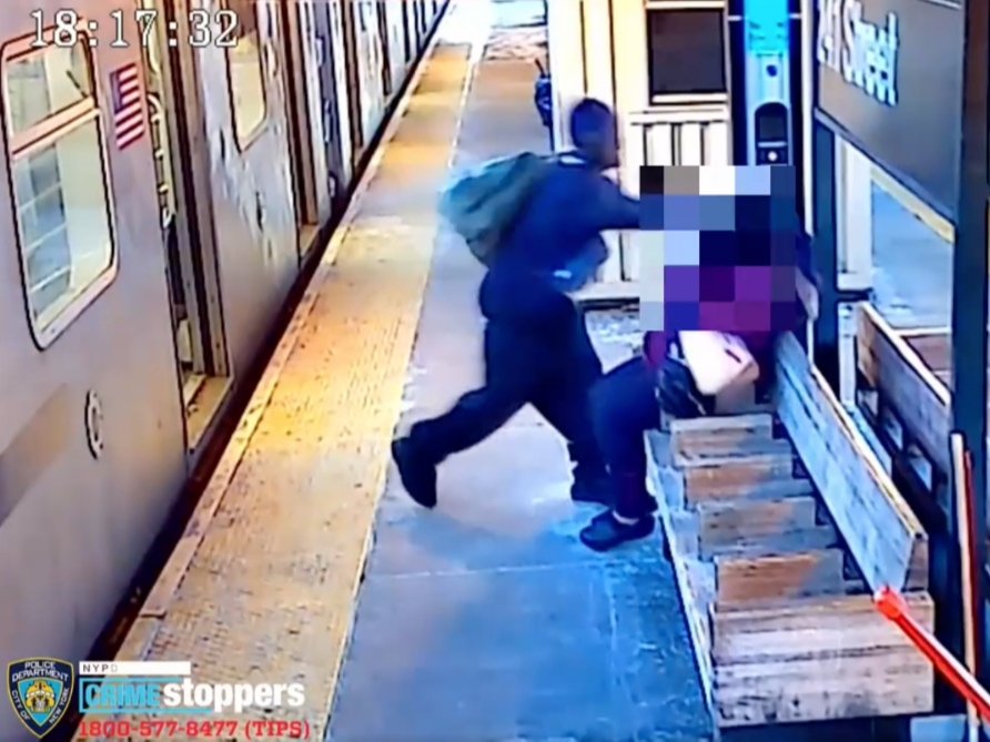 NYPD officers arrested a man in connection to a Feb. 21 feces attack in a Bronx subway station.