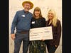 Mike Dutra, President of Rotary Club Westlake Village, Lisa Safaeinilli of the Westminster Free Clinic, Michelle Ramsay President of Rotary Club Westlake Village Sunrise.