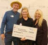 Mike Dutra President of Rotary Club Westlake Village, Dawn Petterson, Boys & Girls Club, Michelle Ramsay Pres ident of Rotary Club Westlake Village Sunrise.
