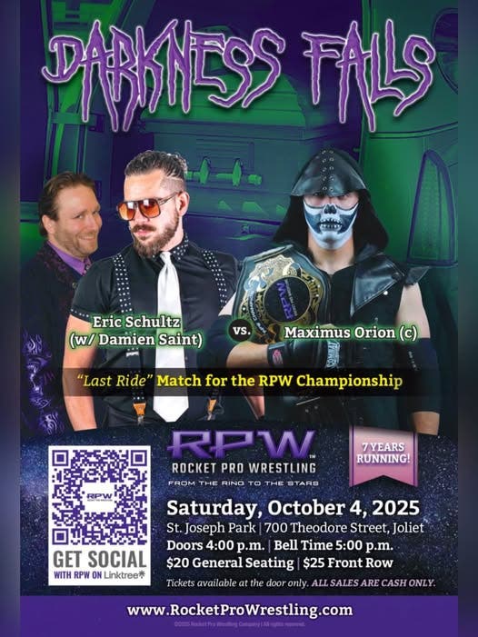Rocket Pro Wrestling presents Darkness Falls