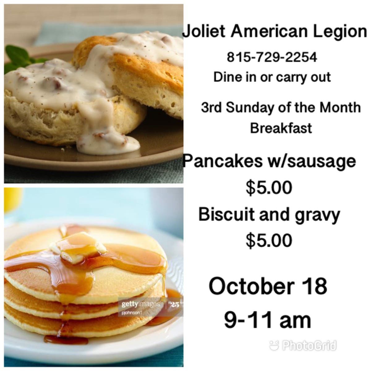Oct 18 Post 1080 monthly breakfast Joliet, IL Patch