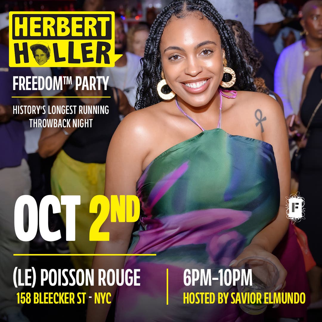 Herbert Holler's Freedom™ Party NYC — October 2 at (le) poisson rouge