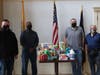 New Jersey's Fifth District and VOADV gave back to the community with homewarming kits. Pictured here, from left to right: Assemblyman Bill Moen, Assemblyman Bill Spearman, Barrington Councilman Kyle Hanson and VOADV President and CEO Dan Lombardo.