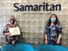 Judith Capritti (left) of Delanco, pictured here with Samaritan’s Julie Weitzman, was named a 2021 winner of Samaritan’s annual Delightful Dining Raffle at the annual Celebration of Life Gala. Judith was awarded twelve $100 dining certificates. 