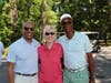 From left: Samaritan Board Chair Phillip Heath, Samaritan President and CEO Mary Ann Boccolini, and Virtua President/CEO Dennis Pullin at Samaritan’s 31st annual 2021 Drive FORE! A Good Cause golf tournament.