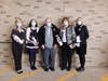 Senior leadership received the delivery and passed the roses out to staff throughout the day. 