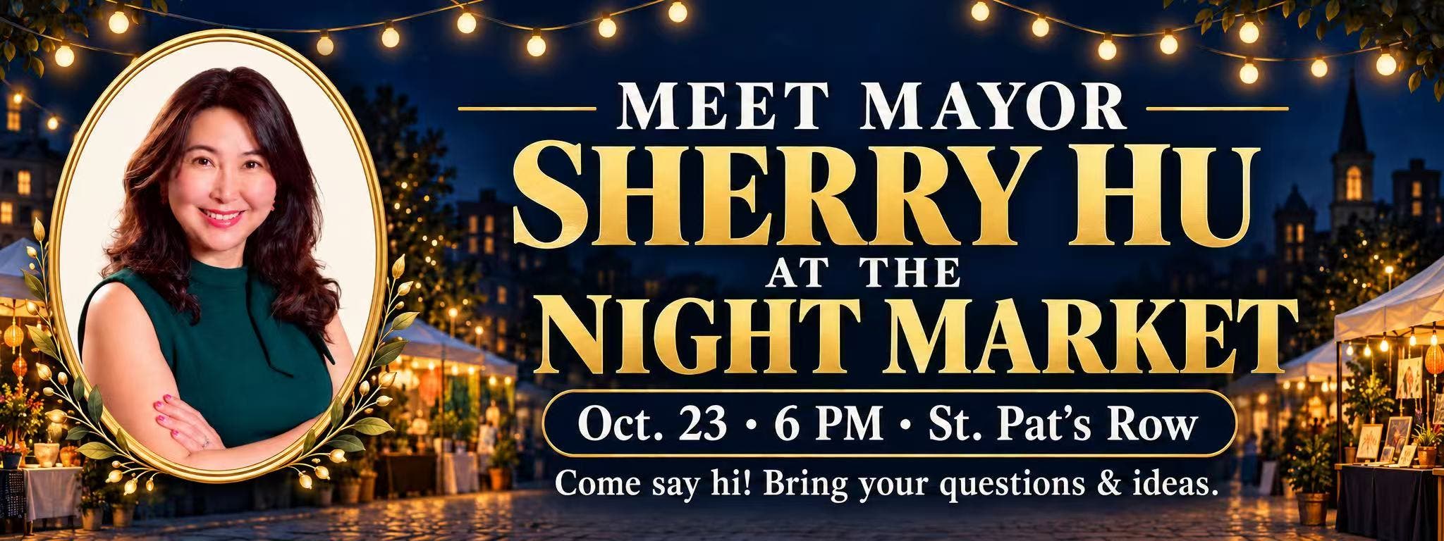 Meet Mayor Sherry Hu at the Night Market