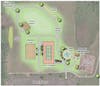 Sports Center Park improvements will include a new, accessible splash pad, sand volleyball court, pickle ball/tennis courts, bocce ball courts, and a relocated full- size soccer field with natural grass surface.