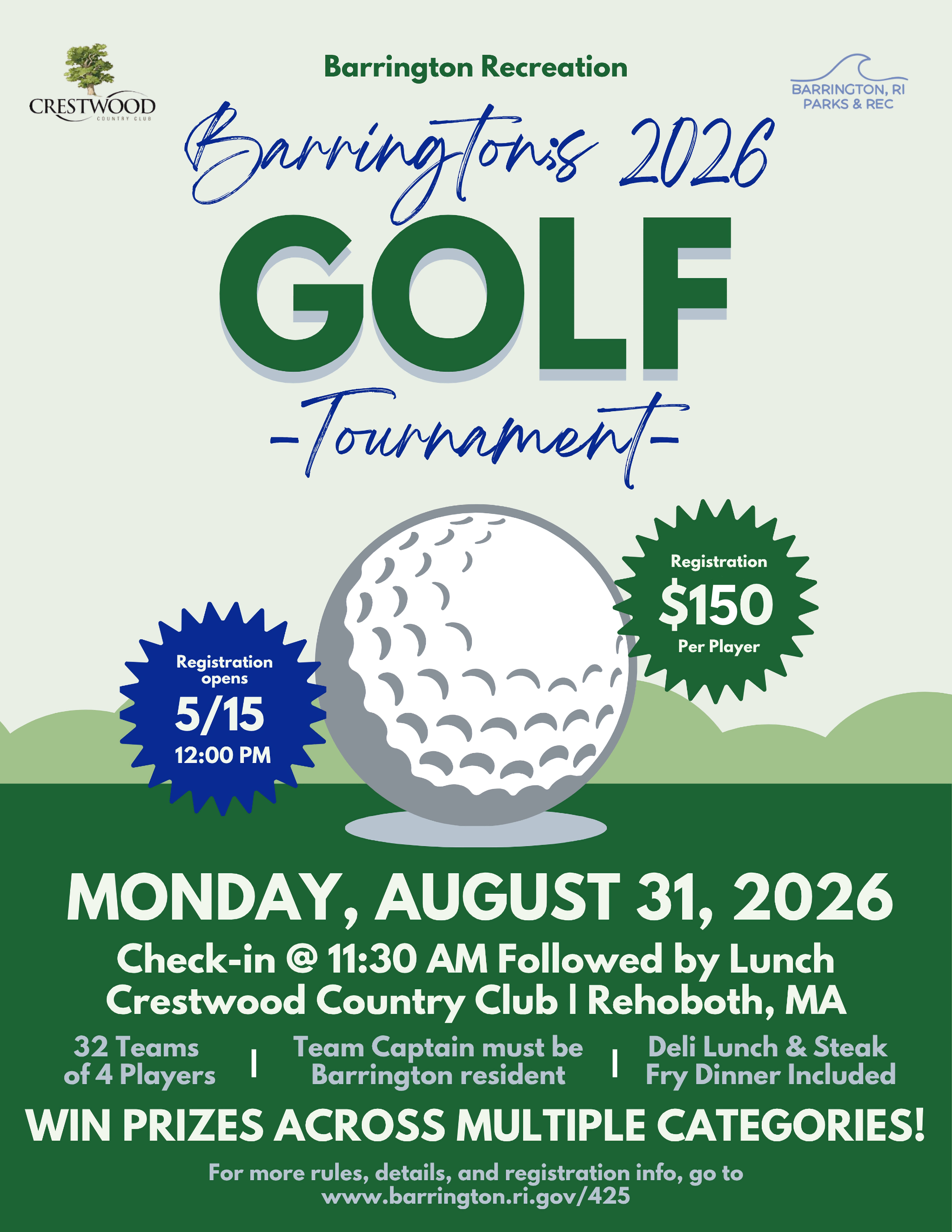 Barrington's 2026 Golf Tournament