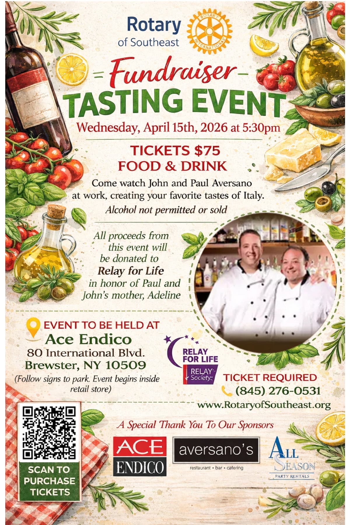 Rotary Of Southeast - Fundraiser - Tasting Event