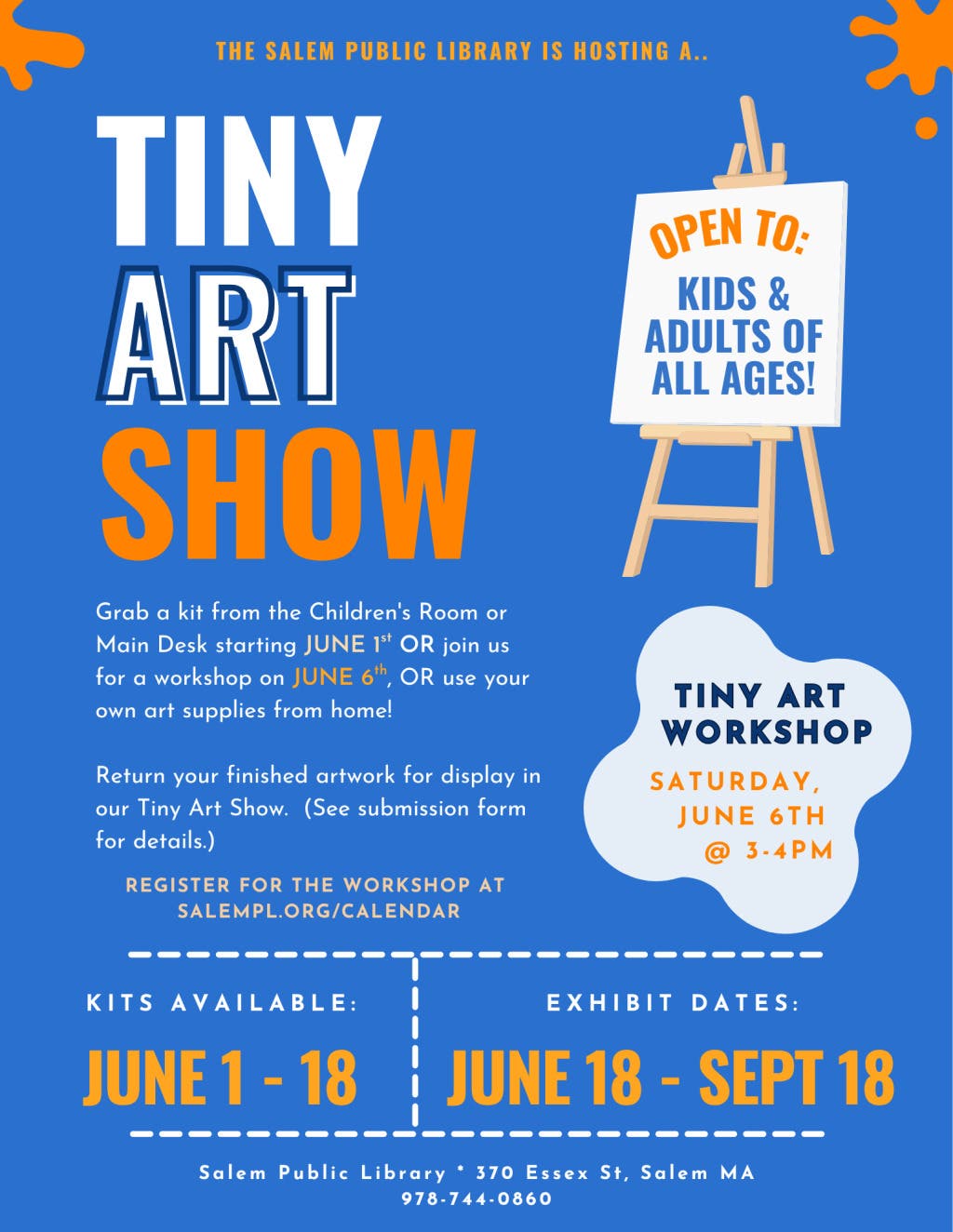 Tiny Art Workshop for all ages