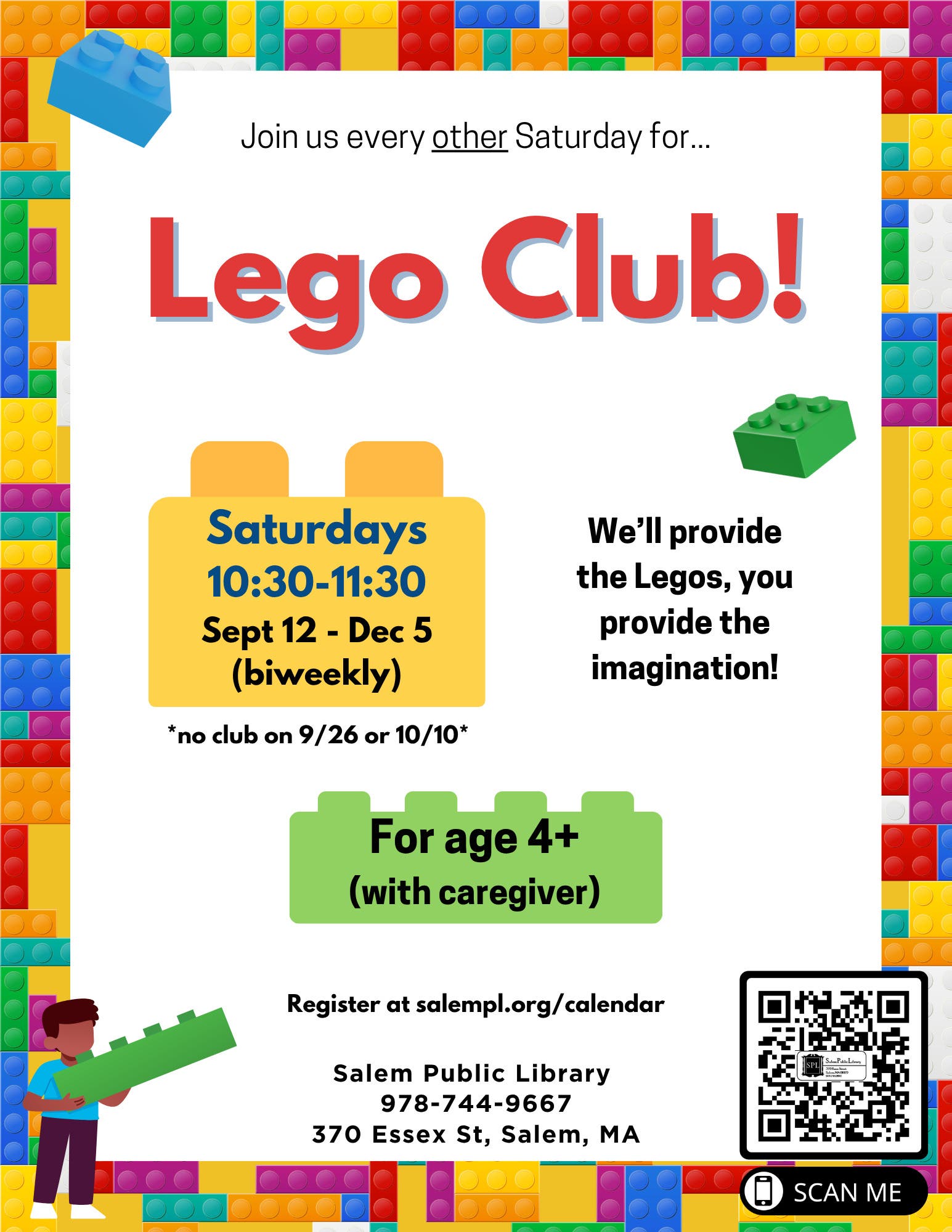 Lego Club for kids ages 4 and up