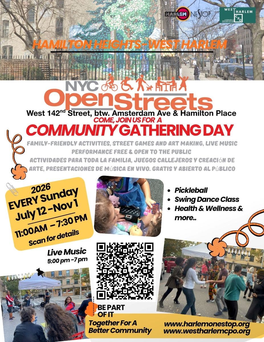 Hamilton Heights-West Harlem Open Street: Community Gathering