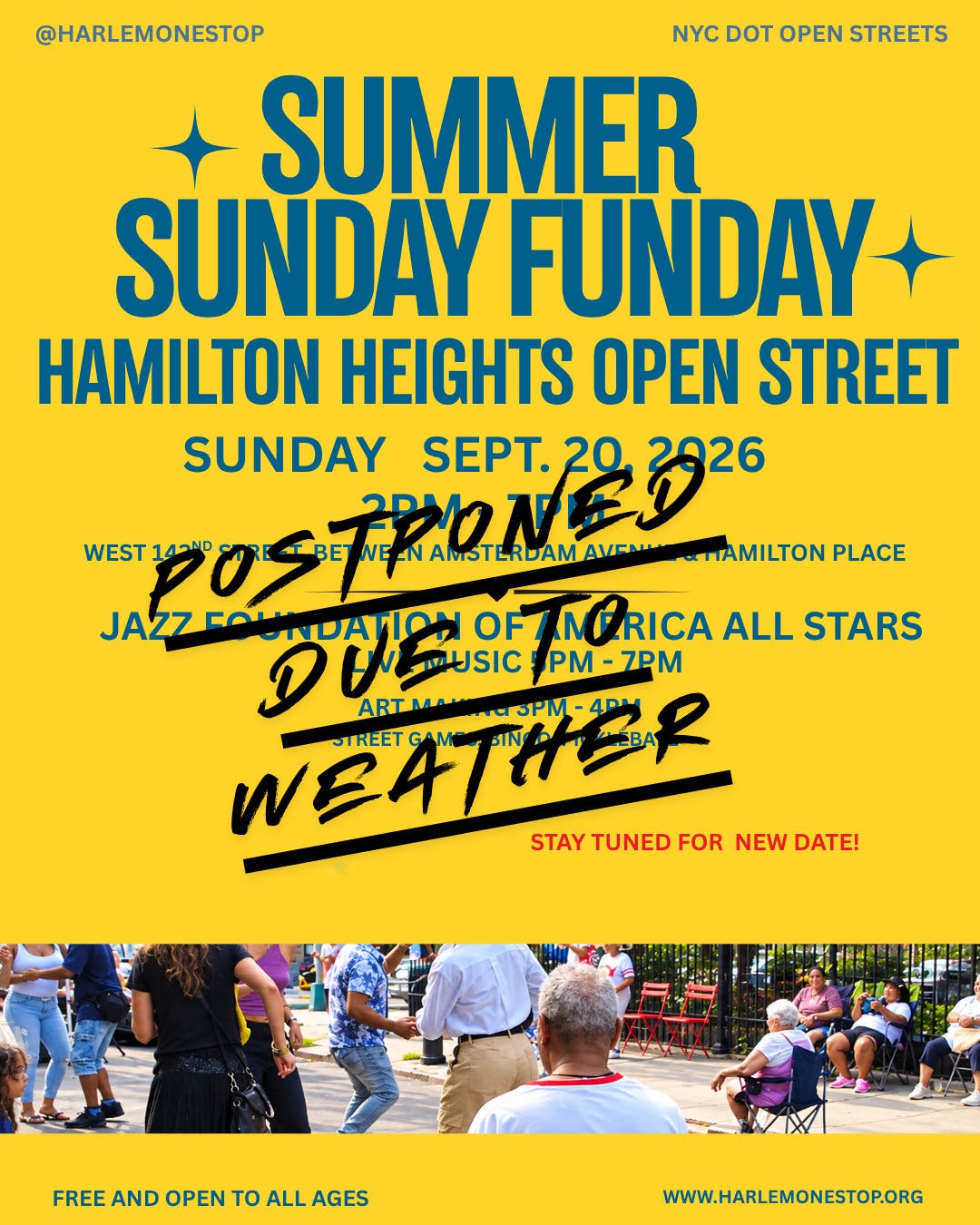 POSTPONED: TODAY'S  Summer Sunday Funday