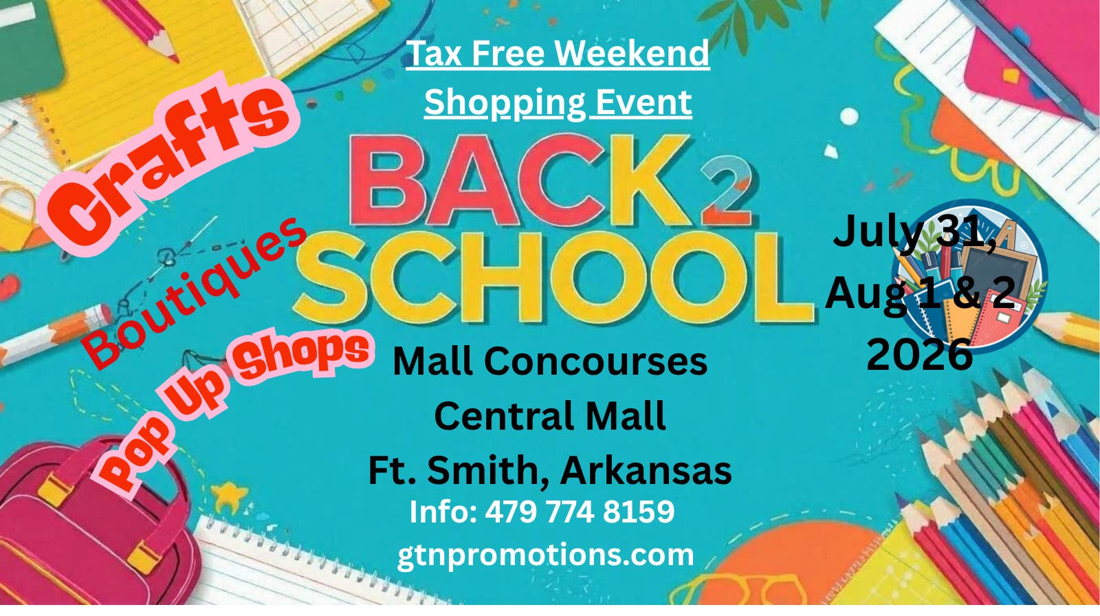Back 2 School Shopping Event