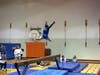 Megan Cutler's beam routine takes off.