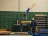 In a blur of strength and speed, Olivia Perkins articulates a tsuk pike on vault.