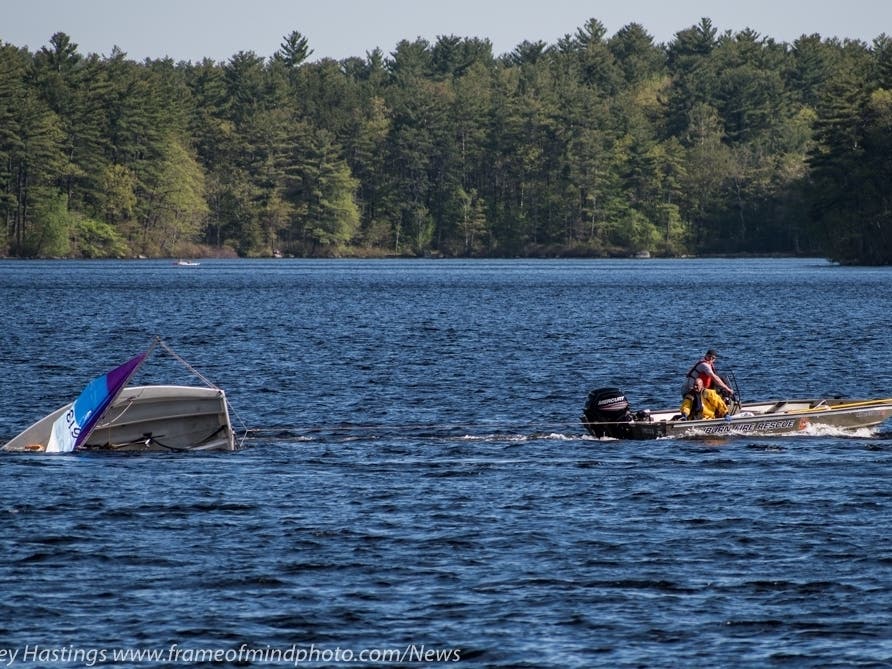 Man Rescued From Water After Boat Capsizes On Lake Massabesic ...