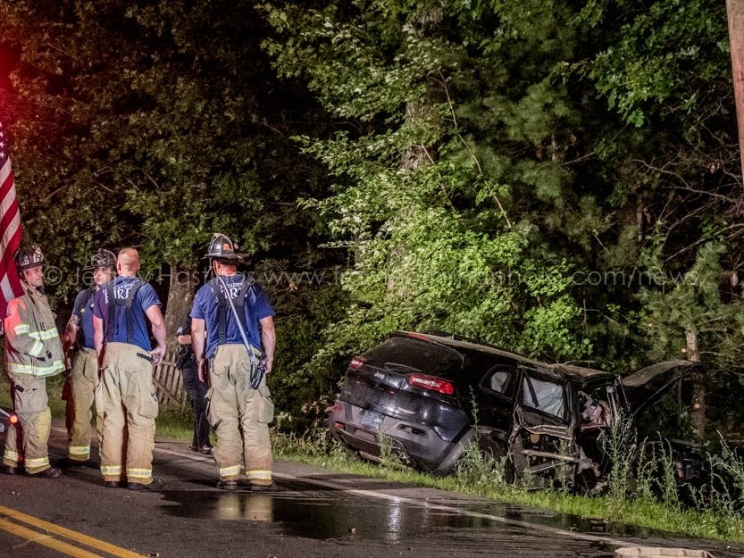 Jaws Of Life Used To Extricate Three From Single Vehicle Crash