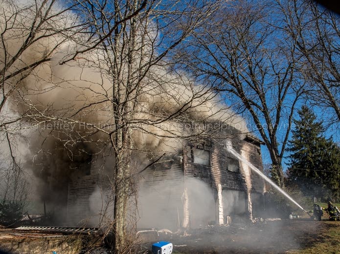 4Alarm Fire In Brookline Sends Firefighter To Hospital Milford, NH Patch