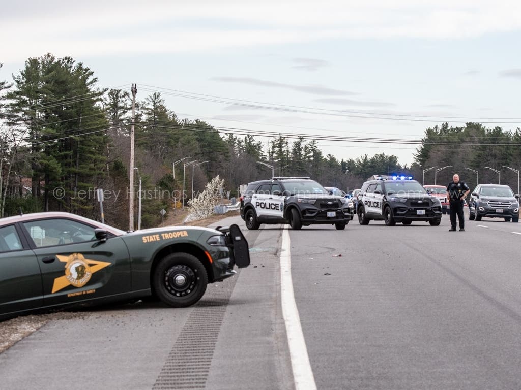 NH State Trooper Injured After Car Crashes Into Cruiser In Merrimack ...