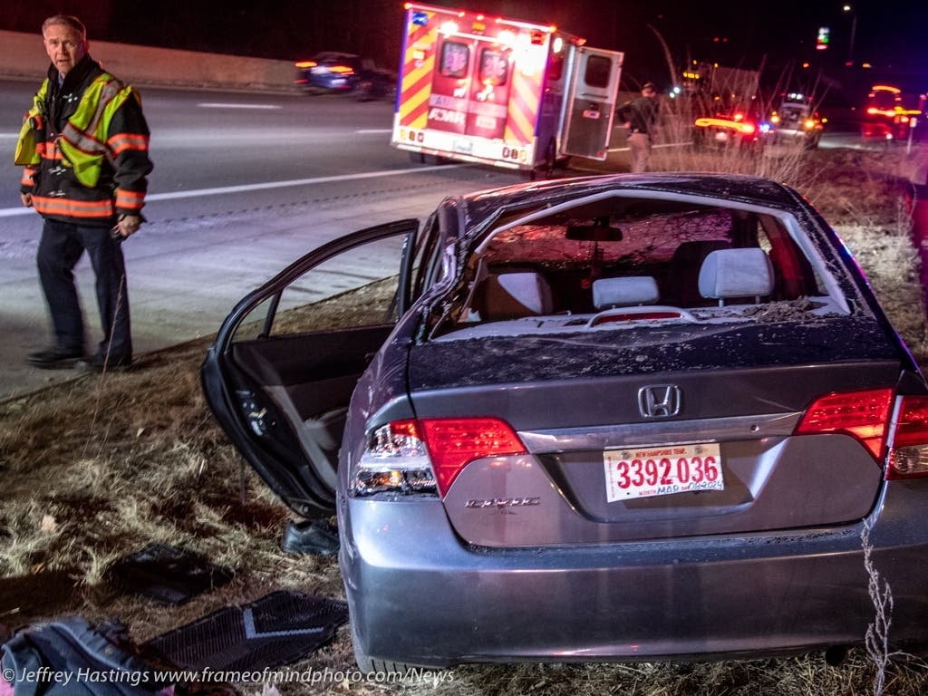 Vehicle Rollover Injures Man In Nashua On The F.E. Everett Turnpike ...