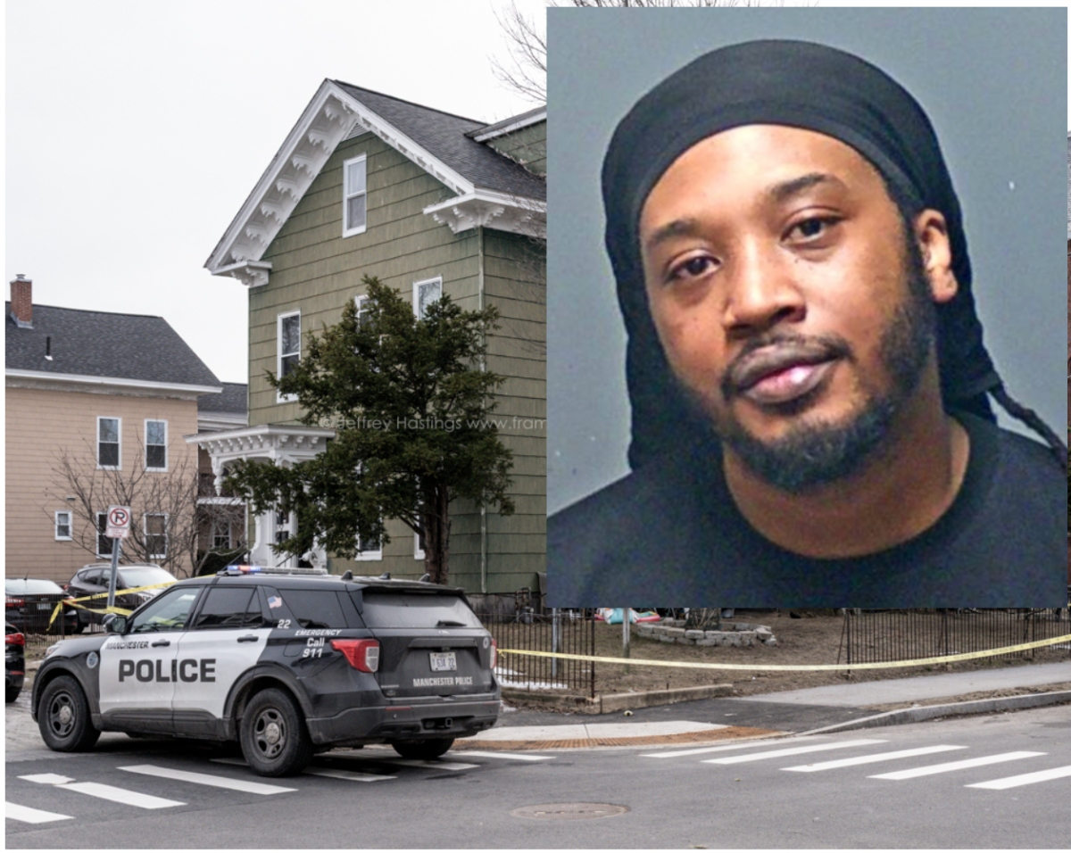 Jonathan Davis, 38, of Manchester, has been charged with first-degree assault with a deadly weapon. The victim is expected to survive.