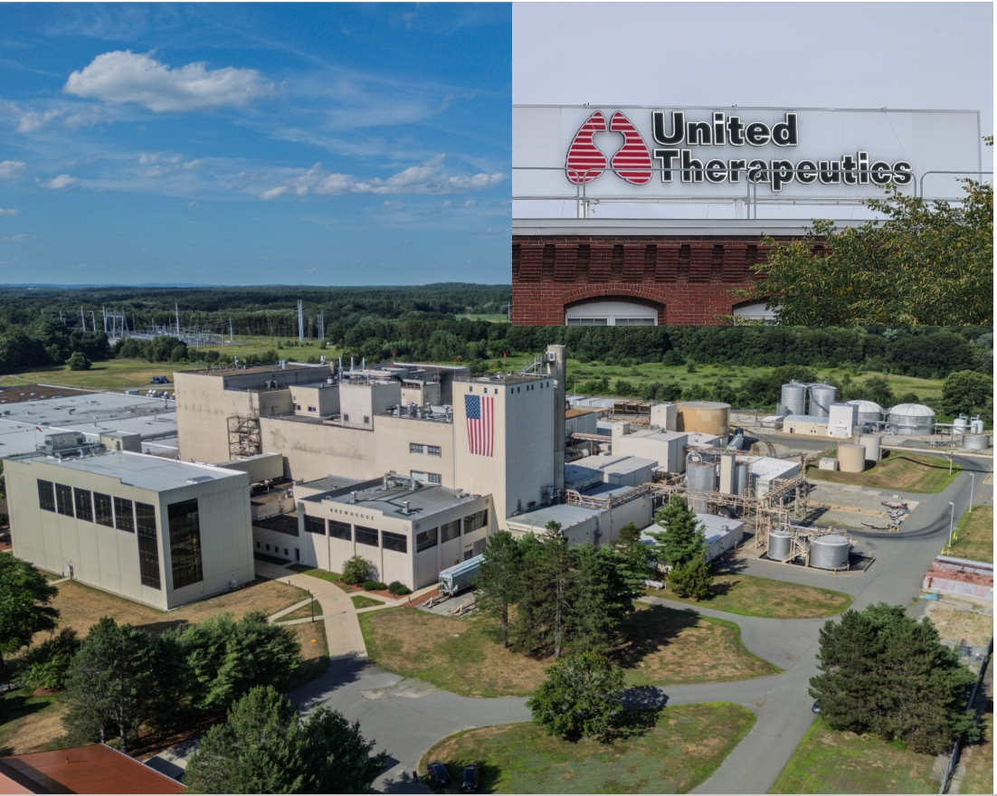 The Merrimack Anheuser-Busch Property Purchased By United Therapeutics Corporation, they currently have a location in Manchester also.
