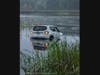 Two women self-extricated after the vehicle was driven into Stevens Pond on Monday.  Firefighters helped safely remove the vehicle.