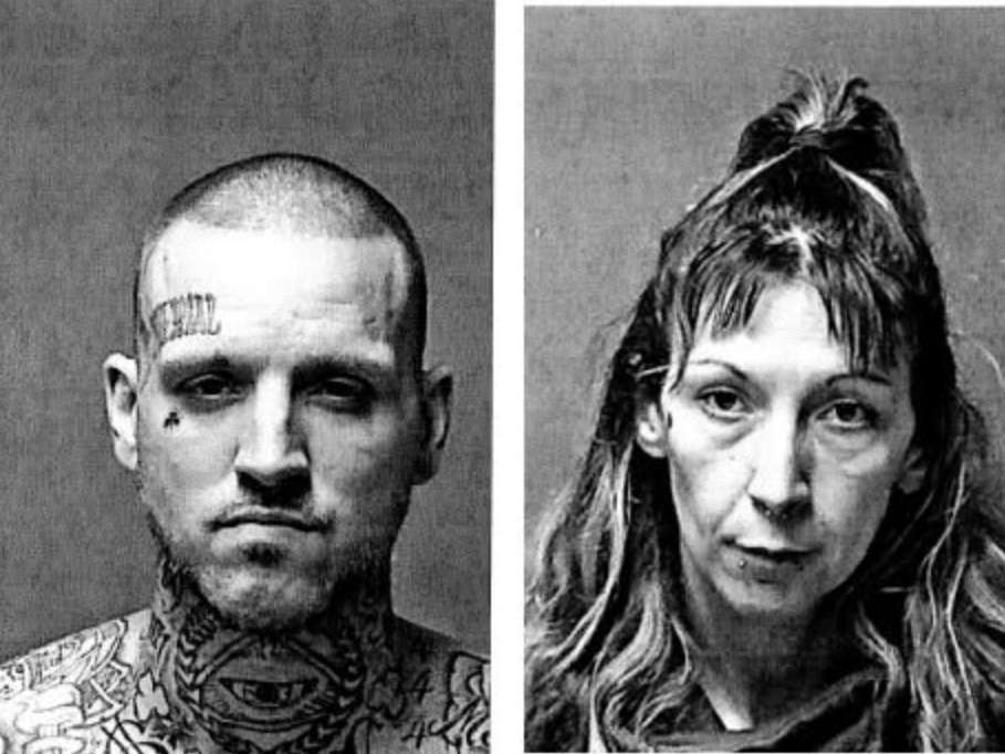 Joshua Peno, 35, and Mariah Troughton, 34, were arrested in Manchester after a warrant from Hollis police was issued.