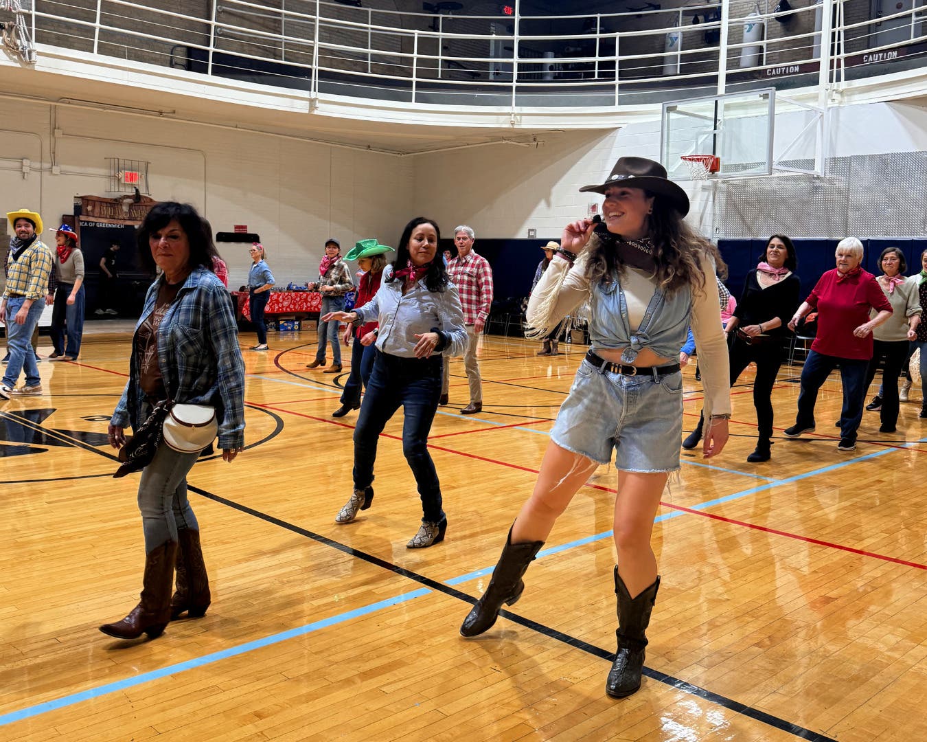 Line Dancing Class at the YMCA of Greenwich